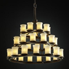 GLA-8712-16-WHTW-DBRZ Large Chandeliers-Glass Shade - 671825 - Capital Lighting, Inc.