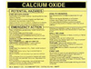 Brady B-928 Black on Yellow Rectangle Vinyl Hazardous Material Label - 4 1/2 in Width - 3 3/4 in Height - Printed Text = CALCIUM OXIDE - 93503 - 754476-93503 - R. S. Hughes Company, Inc.