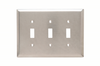 Toggle Switch Wall Plate, Three Gang - SSJ3 - Legrand