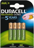 Rechargeable Battery, Stay Charged, Pack Of 4, Nickel Metal Hydride, 850 Mah, 1.2 V, Aaa Rohs Compliant Duracell - 84R8785 - Newark, An Avnet Company
