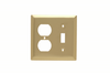 Combination Wall Plate, 1 Toggle Switch -- SB18PB - Image