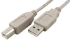 6' USB 2.0 Cable, A-B, M-M, Ivory - 85-587IV - Computer Network Accessories, Inc.