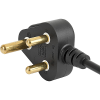 VAC13KS, South Africa, V-Lock cord retaining, 2.0 m, Connector IEC C13, H05VV-F3G1.0, black - 3-107-570 - SCHURTER Inc