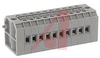 Terminal Block; 9; 2 Screw Clamp & 1 Tapped Hole for Cross Connection; 300 V; 7 - 70078315 - Allied Electronics, Inc.