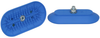 Flat suction cup (oval) for very dynamic handling of smooth and oily workpieces SAOF 140x70 NBR-45 M10-AG - 10.01.05.00607 - Schmalz Inc.