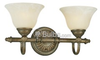 Two-Light Wall Bracket Light Fixture - P3205-86 - bulbs.com