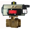 BRASS-2WAY NC-DOUBLE ACTING 1/2" NPTF BALL VALVE, GENERAL PURPOSE VALVE 24VDC - B2CD04-B-0 - Quarter Turn Valve