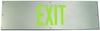 Brady Bradyglo B-360 Photoluminescent Rectangle Gray Exit Sign - 34 in Width x 10 in Height - Glow in the Dark - TEXT: EXIT - 113063B - 754473-17608 - R. S. Hughes Company, Inc.