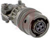 connector,metal circular,str plug w/cable clamp,size 8,4 #20 solder socket cont - 70143347 - Allied Electronics, Inc.