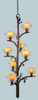 2524SB/ART Large Chandeliers-Glass Shade - 331940 - Capital Lighting, Inc.