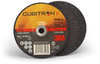 3M Cubitron II Type-Q Ceramic Aluminum Oxide Depressed Center Grinding Wheel - 4 in Dia 3/8 in Center Hole - Thickness 1/4 in - 15,300 Max RPM - 78469 - 051115-78469 - R. S. Hughes Company, Inc.