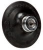 3M Roloc 45093 Extra Hard Black Roloc Disc Pad - 3 in DIA - 1/4 - 20 Internal Thread Attachment - 051144-45093 - R. S. Hughes Company, Inc.