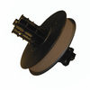 Brady B-595 Brown Indoor / Outdoor Vinyl Thermal Transfer Continuous Thermal Transfer Printer Label Roll - 0.5 in Width - 100 ft Length - 115762 - 754473-98570 - R. S. Hughes Company, Inc.