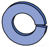 Spring Lock Washer - Non Metric -- HLKW062 EG - Image