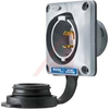 Twist-Lock Watertight Safety-Shroud Flanged Inlet, 20A 250V, L6-20P - 70116223 - Allied Electronics, Inc.