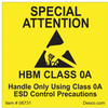 Label, 50.8Mm X 50.8Mm, Black/yellow; Label Type Desco - 23K1224 - Newark, An Avnet Company