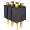 Conn Spring Loaded Connector HDR 6 POS 2.54mm Solder ST Thru-Hole Box -- 620-813-S1-006-10-017101