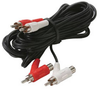 6ft 2 RCA Male - 2 RCA Female / Male  PiggyBack Cable - 255-140 - SFCable.com
