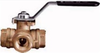 SERIES 365N(L) THREE WAY BRASS DIRECT MOUNT BALL VALVE, STANDARD PORT 1" -- 365N-1 - Image