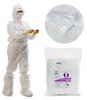 Kimberly-Clark Kimtech Pure A5 White 4XL SMS Fabric Disposable Cleanroom Coveralls - ISO Class 5 to ISO Class 8 Rating - 036000-88848 -- 036000-88848