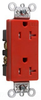 Duplex/Single Receptacle - TR26362-RED - Selecta Products