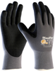 PIP Maxiflex 34-844 Black/Gray Small Nylon Cut-Resistant Gloves - EN 388 1 Cut Resistance - Nitrile Dotted Palm & Fingers Coating - 8.1 in Length - 616314-18053 - 616314-18053 - R. S. Hughes Company, Inc.