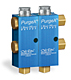 Ultra-Micro Output Air Operated PurgeX for Liquid or Grease, Viton Seals, 2 Feeds -- B3583-302
