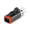 Amphenol Sine Systems AT06-2S-LED1224VR 2-Way AT LED Connector Plug, 12/24VDC - 40041 - Waytek, Inc.