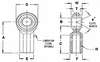 CF (Female) 2 Piece, Metal to Metal Rod End Bearing -- CF7