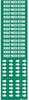 Brady B-946 White on Green Vinyl Self-Adhesive Pipe Marker - 1/2 in Character Height - Printed Msg = REHEAT WATER RETURN - 7428-3C - 754473-67868 - R. S. Hughes Company, Inc.