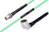 Temperature Conditioned TNC Female Bulkhead to N Male Right Angle Low Loss Cable 18 Inch Length Using PE-P142LL Coax - PE3M0169-18 - Pasternack