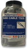 Cable Tie Kit, Black, Pk500; Kit Contents Hellermanntyton - 33P7028 - Newark, An Avnet Company