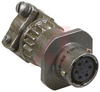 connector,metal circ,cable conn recept w/cable clamp,size 10,6#20 solder socket - 70143369 - Allied Electronics, Inc.