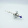 Thermocouple-Power Feedthrough, 1 Pair Type E, w/ Miniature TC Connector, 1000 Volts, 15 Amps, 2 Pins, 2.75″ Conflat Flange - A2267-7-CF - MPF Products, INC.