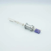 Thermocouple-Power Feedthrough, 1 Pair Type E, w/ Miniature TC Connector, 1000 Volts, 15 Amps, 2 Pins, 1.18″ QF / KF Flange - A0435-7-QF - MPF Products, INC.