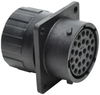 Receptacle, Square Flange, 26 Positions, Size 16, Socket Contact, Silicone Rubber Seal, Endcap Rohs Compliant Amphenol Sine/tuchel - 84AC7856 - Newark, An Avnet Company