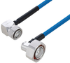Plenum 4.3-10 Male Right Angle to 7/16 DIN Male Right Angle Low PIM Cable 60 Inch Length Using SPP-250-LLPL Coax Using Times Microwave Parts - PE3C6237-60 - Pasternack