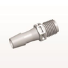 Threaded Connector, Barbed, Natural - N8S12 - Qosina Corp.