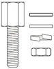 D-Sub, D-Shaped Connector Jackscrews - 160-000-015R032 - ODG (Origin Data Global)