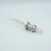 Thermocouple Feedthrough, Type R-S, 2 Pairs, Screw-type Connector, 1.33″ Conflat Flange - A0412-2-CF - MPF Products, INC.
