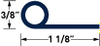 60 Durometer EPDM Profile P Strips and J Seals -- PR13541 - Image