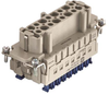 Heavy Duty Insert, Rcpt, 16Pos, 26-14Awg; Product Range Harting - 94AC7990 - Newark, An Avnet Company