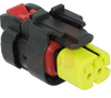 CONNECTOR, AMPSEAL 16, PLUG ASSEMBLY, 2POSITION, 14-18 AWG, YELLOW - 70084745 - Allied Electronics, Inc.