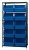 Quantum Magnum Bin Steel Shelving Units - 52972 - U.S. Plastic Corporation