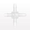 Cross Connector, Barbed - 61401 - Qosina Corp.