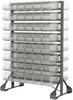 Akro-Mils 300 500 lb Clear Polypropylene Double Sided Fixed Rack - 96 Bins - Bins Included - 30016230SC - 30016230SC - R. S. Hughes Company, Inc.