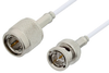 75 Ohm TNC Male to 75 Ohm BNC Male Cable 12 Inch Length Using 75 Ohm RG187 Coax, RoHS - PE35366LF-12 - Pasternack
