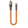 M12 to M8 cordset, Automotive Line, male to female, 4-pin, A-coded, -- RST 4-RKMV 4-1006 - Image