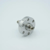 SMA Coaxial Feedthrough, 50 Ohm Matched Impedance, 1 Pin, Grounded Shield, Double-Ended, 1.33″ Conflat Flange, Without Air-side Connector - A1835-2-CF - MPF Products, INC.