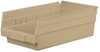 Akro-Mils Earthsaver 15 lb Sandstone Shelf Storage Bin - 11 5/8 in Length - 6 5/8 in Width - 4 in Height - 1 Compartments - 30130RECY SANDSTONE - 30130RECY SANDSTONE - R. S. Hughes Company, Inc.